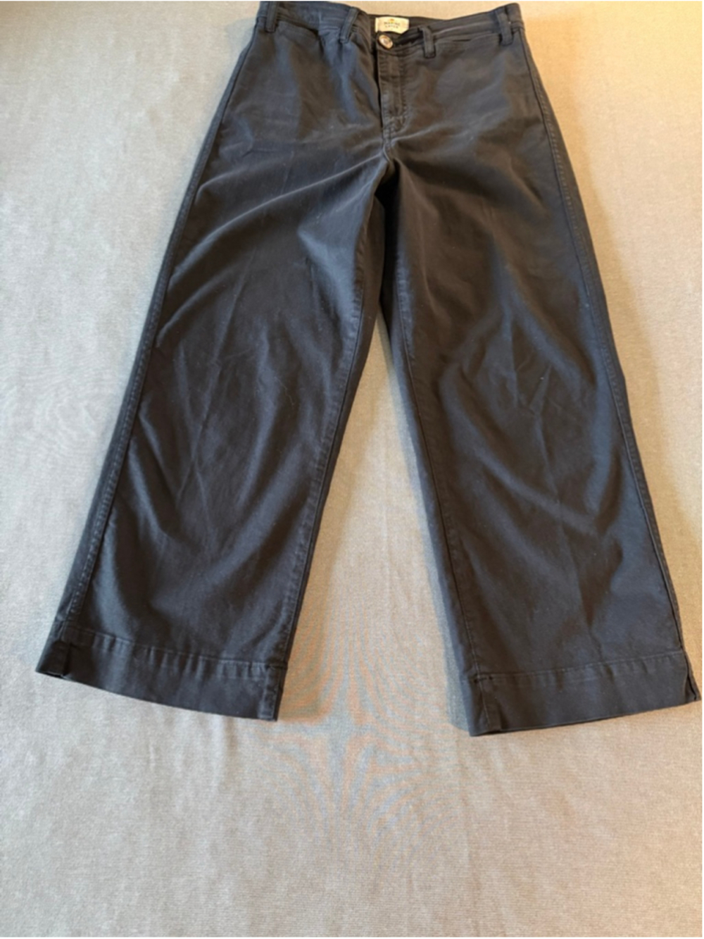 Marine Layer Bridget Slim Wide Leg Crop Pants navy size 8 - Picture 4 of 8